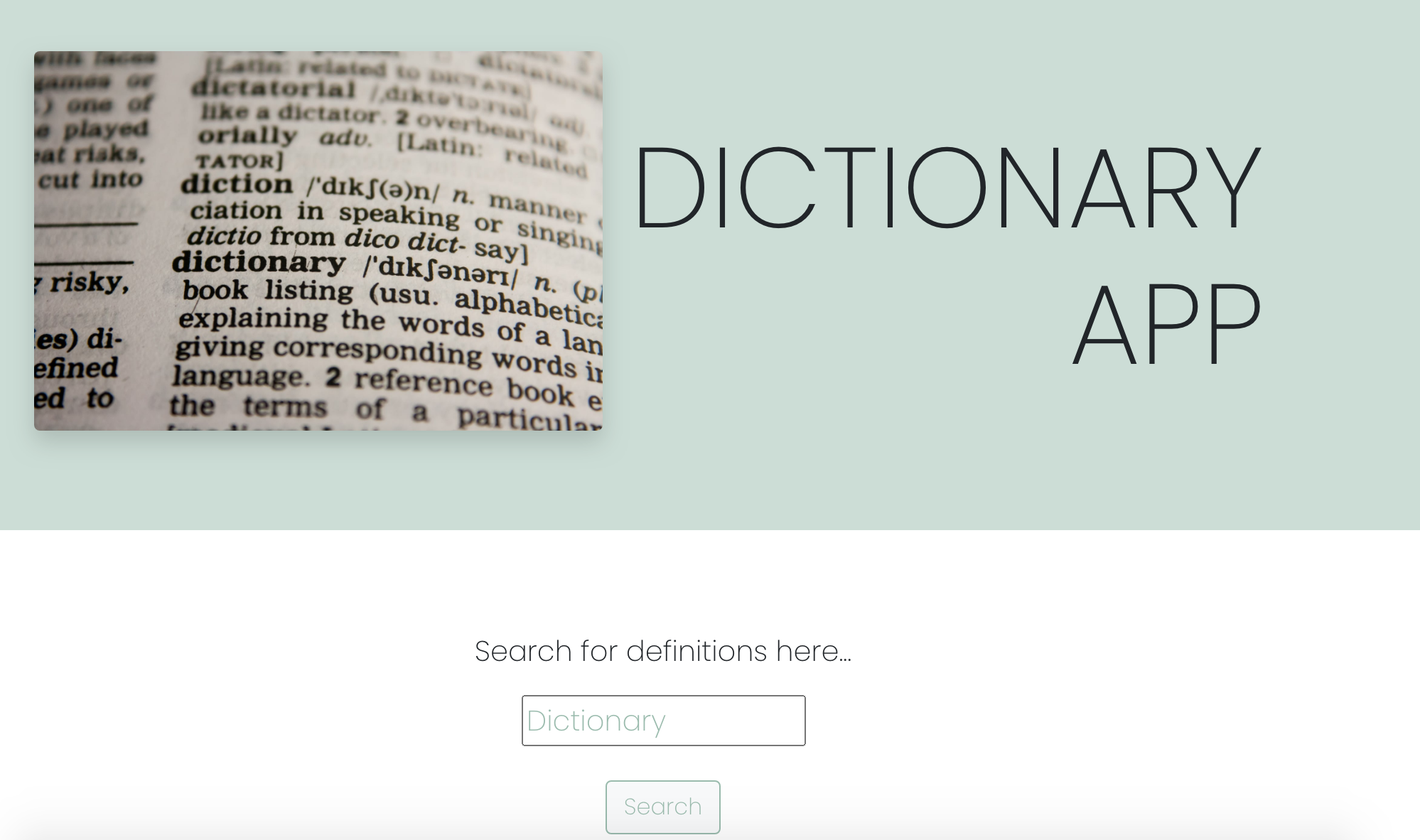 dictionary app preview